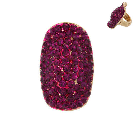 Short Hot Pink Ring