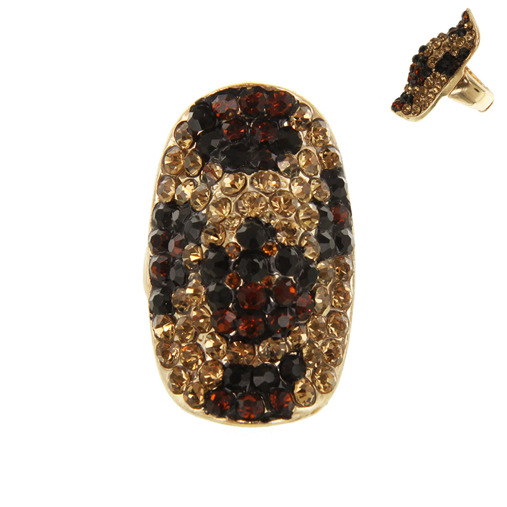 short animal print ring