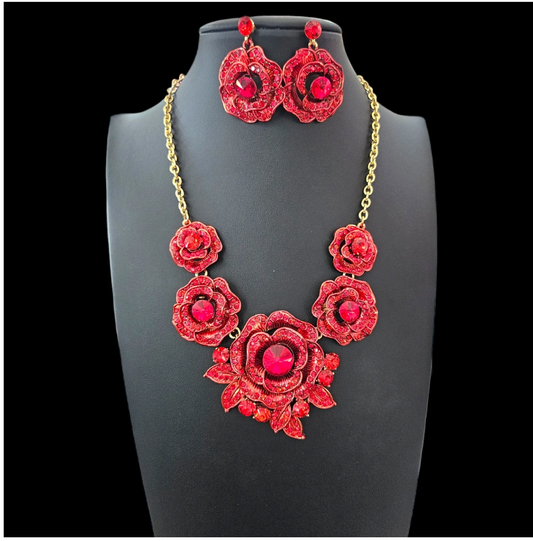 Red Rose Necklace