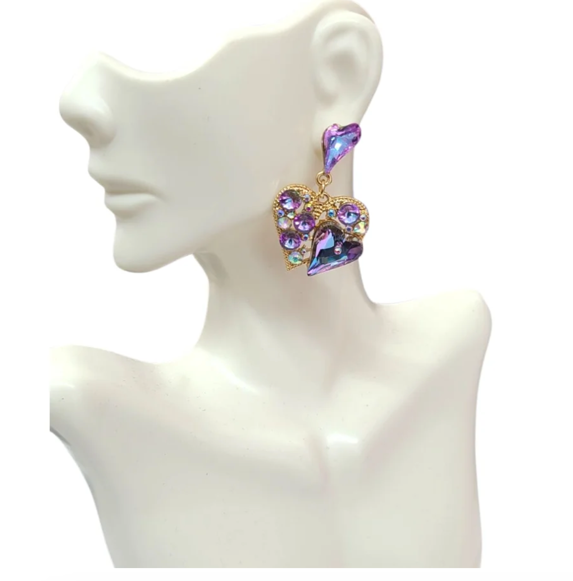 Purple Mermaid Earrings