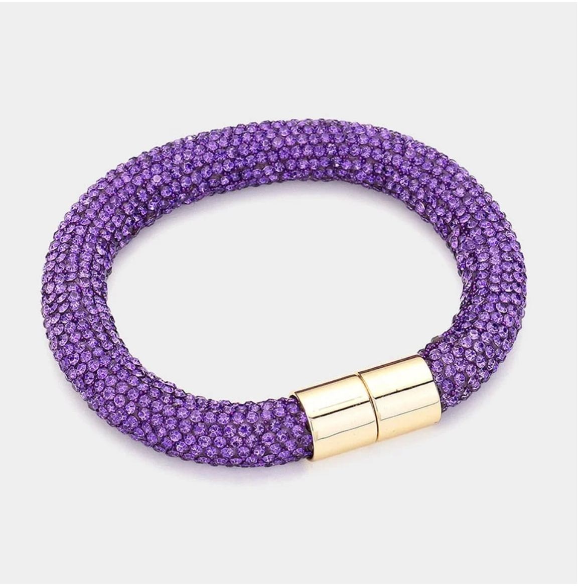 Purple Magnetic  Bracelet