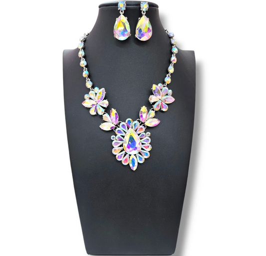 Silver AB Necklace