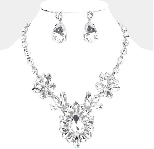 Silver Clear Necklace