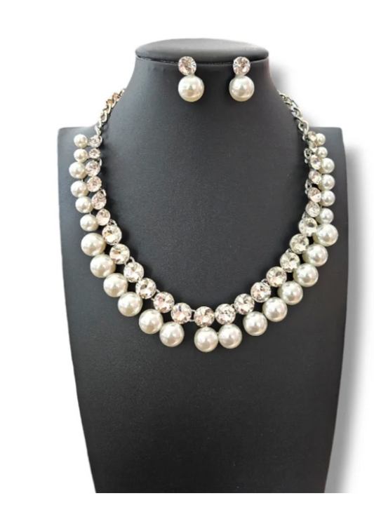Silver Pearl Necklace
