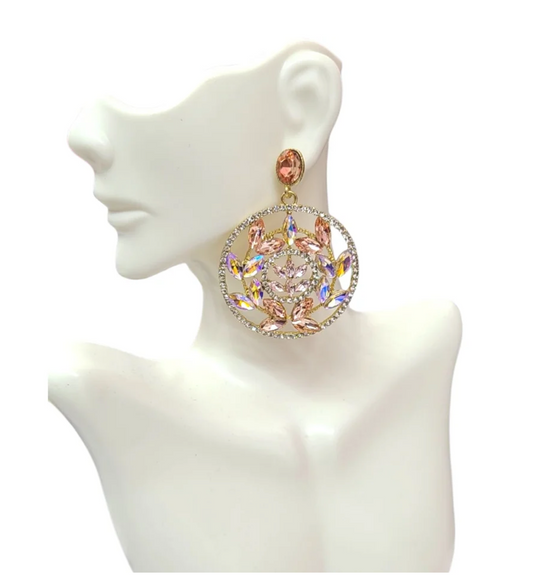 Rosegold Ab Earrings