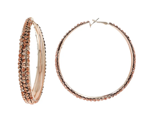 Rose Gold Hoops