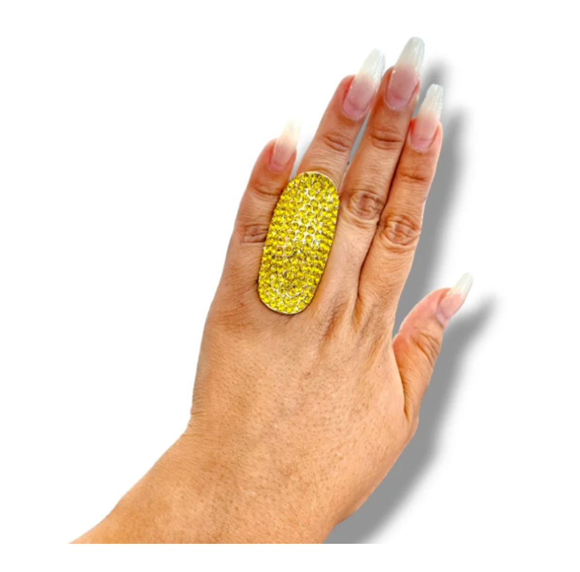 Yellow knuckle rings
