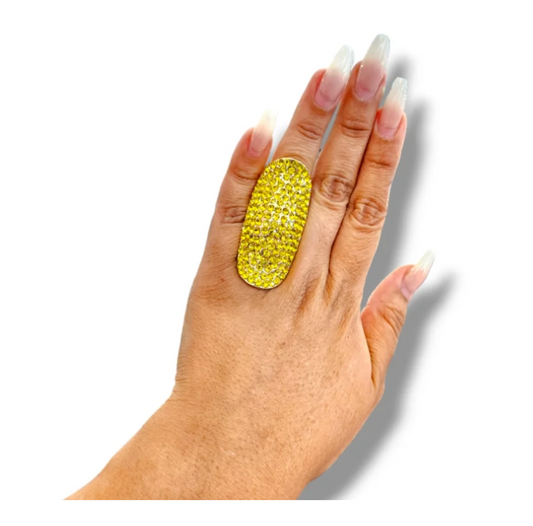 Yellow knuckle rings