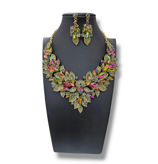 Oilslick Green Necklace