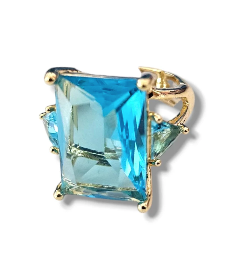 Aqua Zirconia Ring