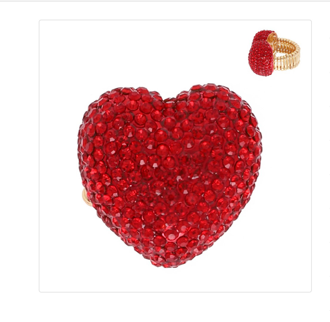 Red Heart Ring – Aurora Lights Wholesale