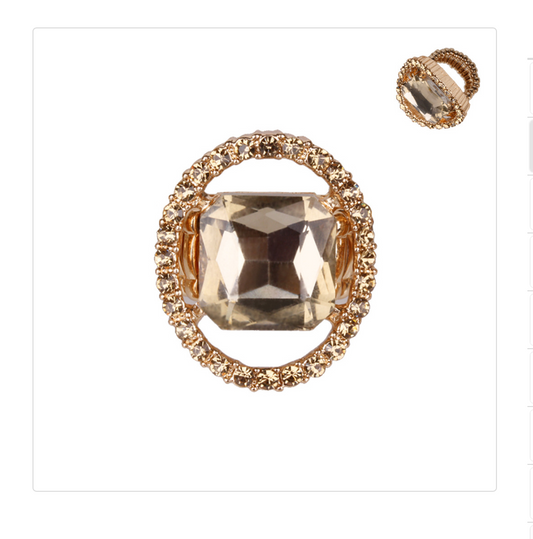 Topaz Cut Out Ring