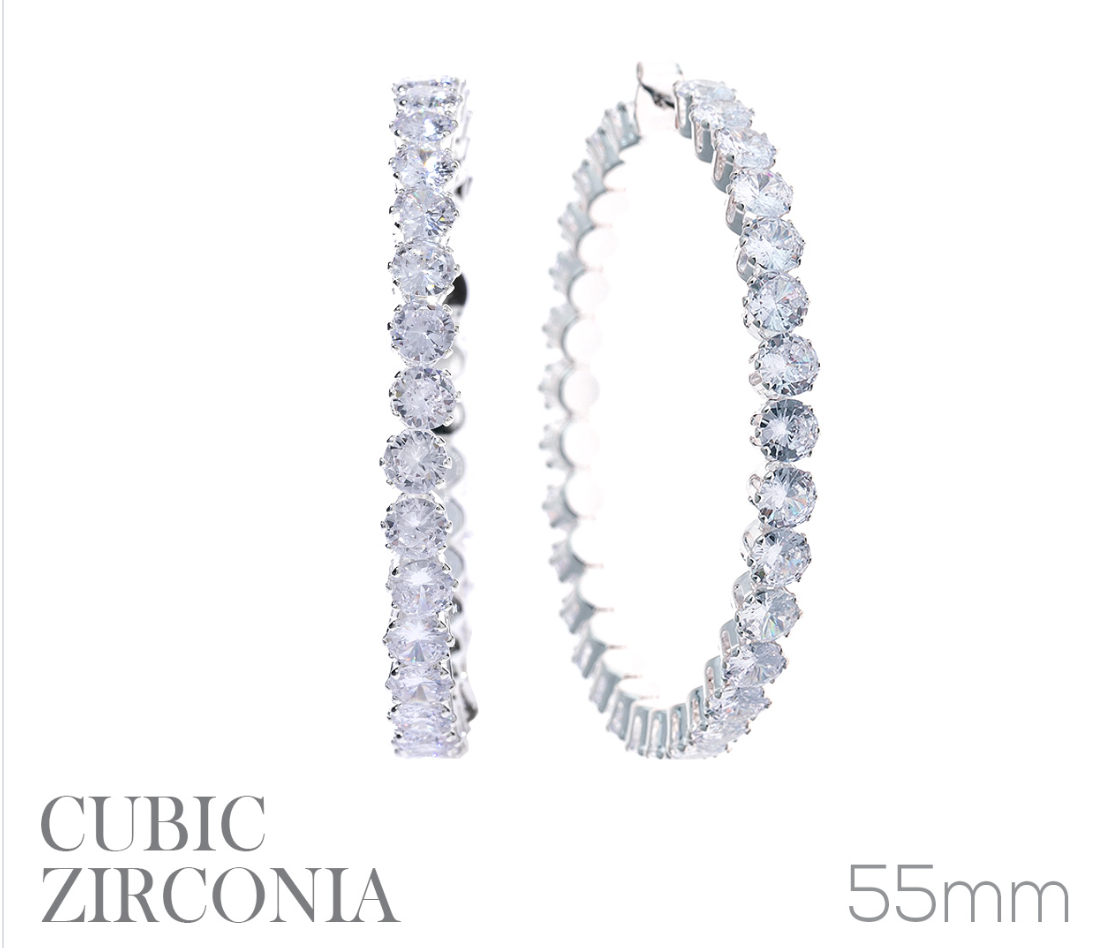 Cubic Zirconia Hoop