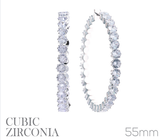 Cubic Zirconia Hoop