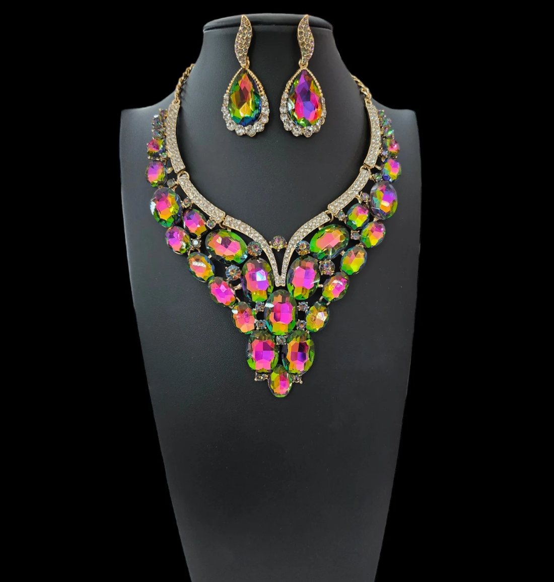 Statement Oil Slick Necklace