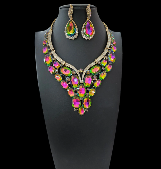 Statement Oil Slick Necklace