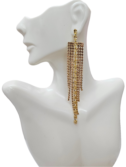 Topaz yellow Zirconia tassle