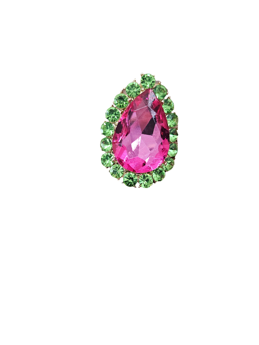 Green pink ring