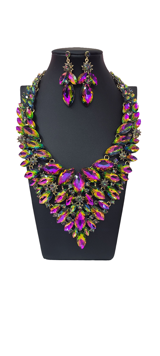 Oil Slick Statement Necklace