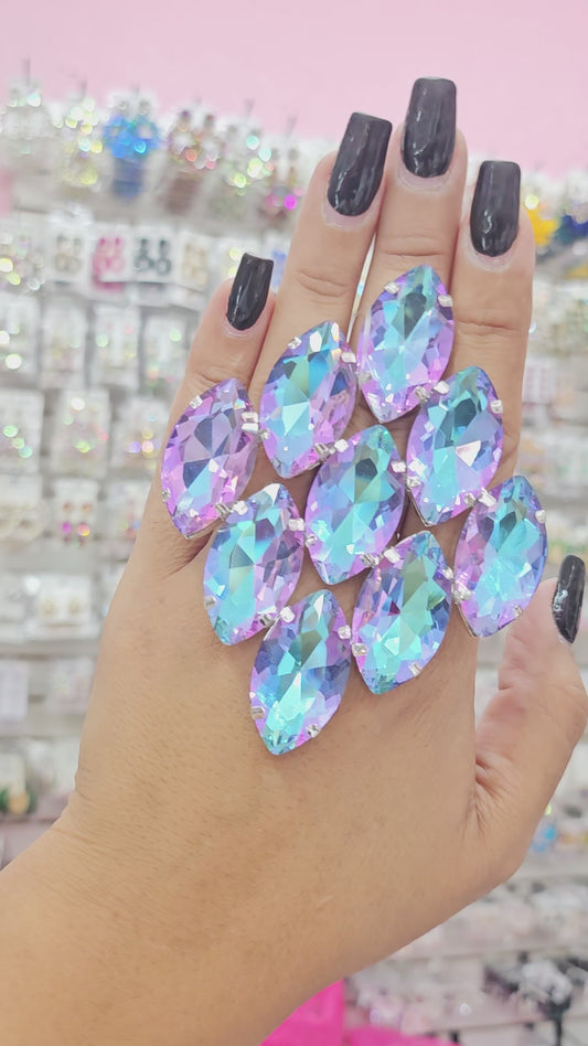 Purple Ab statement Ring