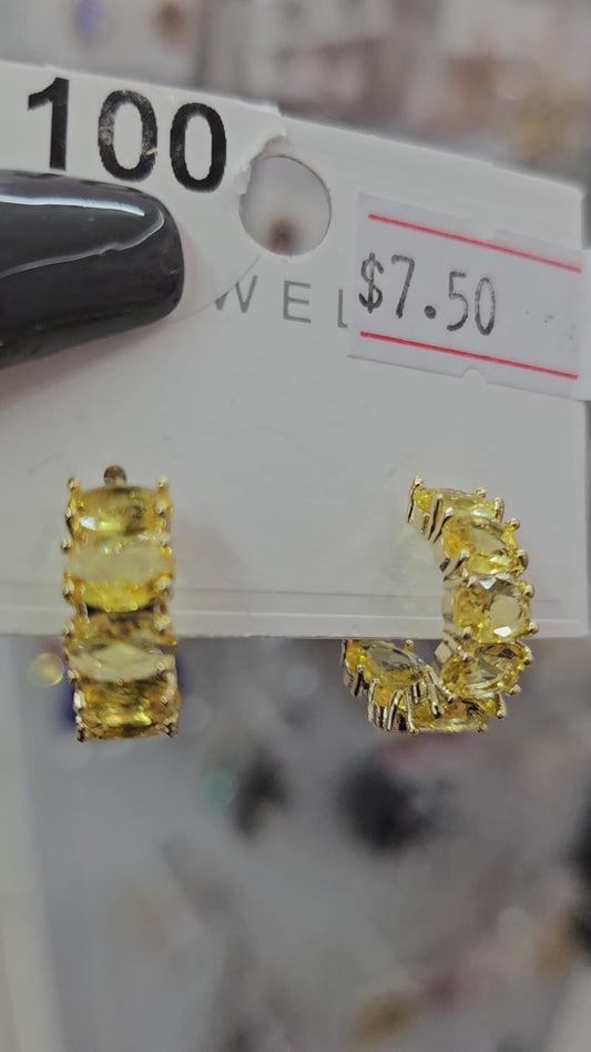 Yellow Zirconia Hoop