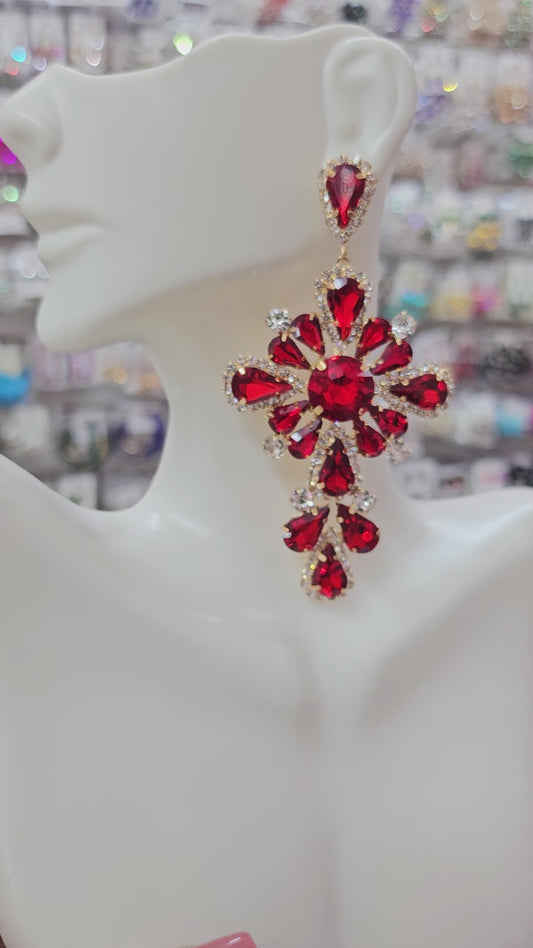 Red Cross earrings