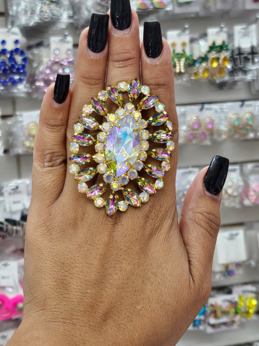 AB Oilslick Statement Ring