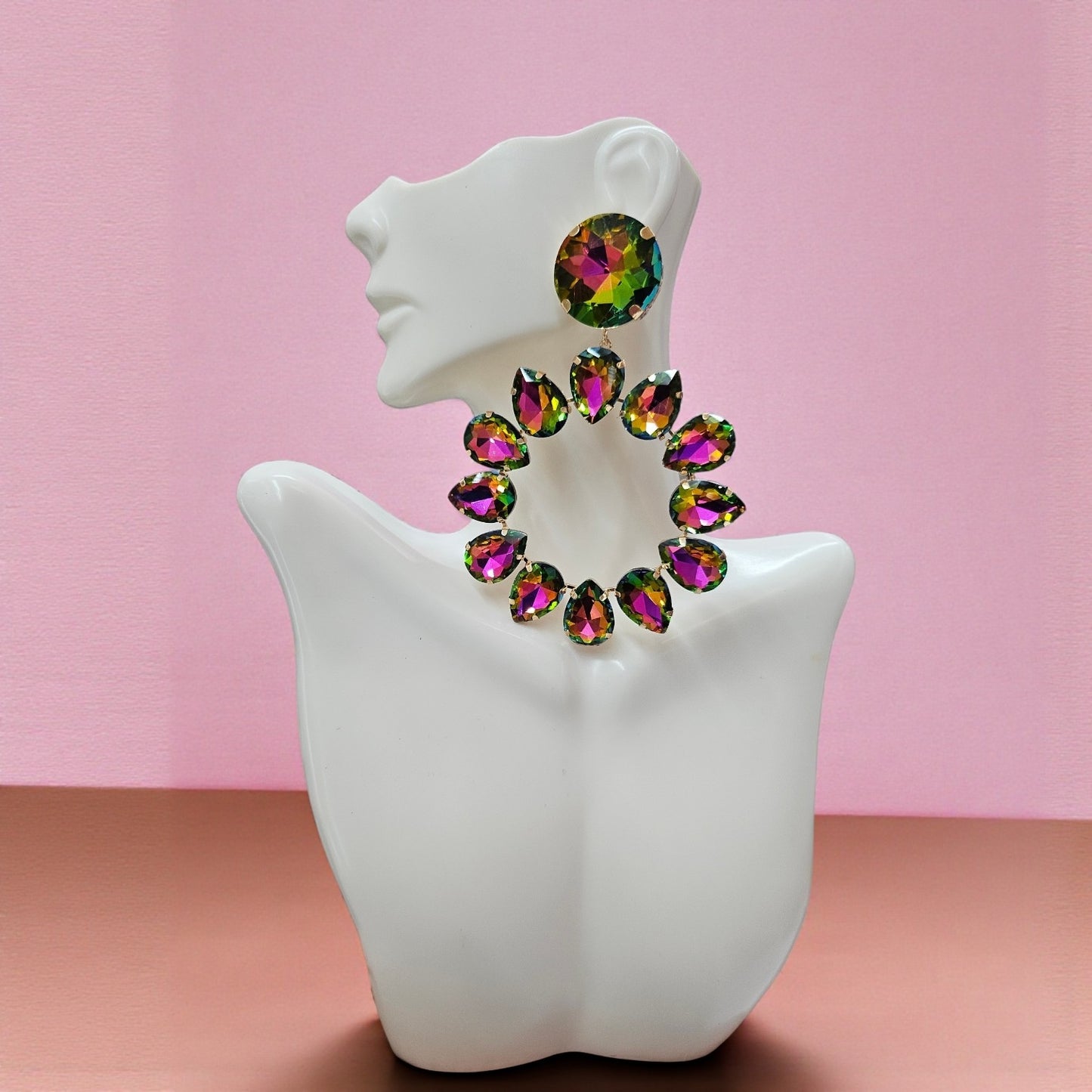 Statement Oilslick Earrings