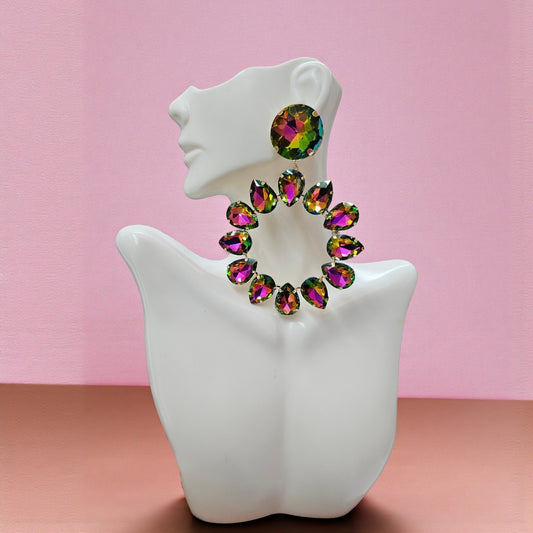 Statement Oilslick Earrings