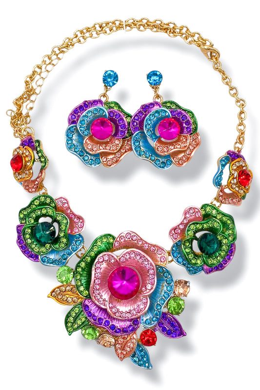 Multi Flower Necklace