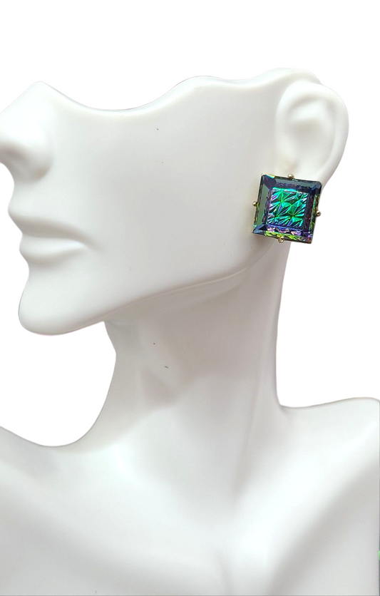 Oil slick  square studs