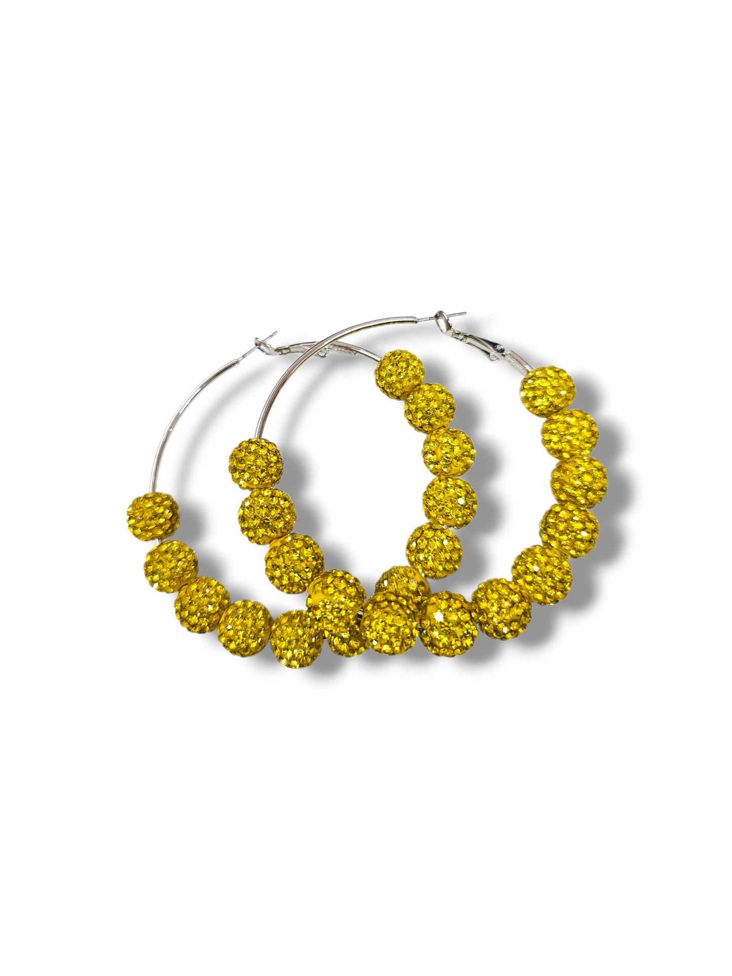 Yellow ceramic hoops