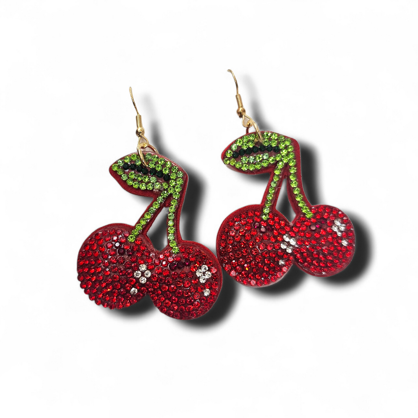 Cherry Rhinestone earrings