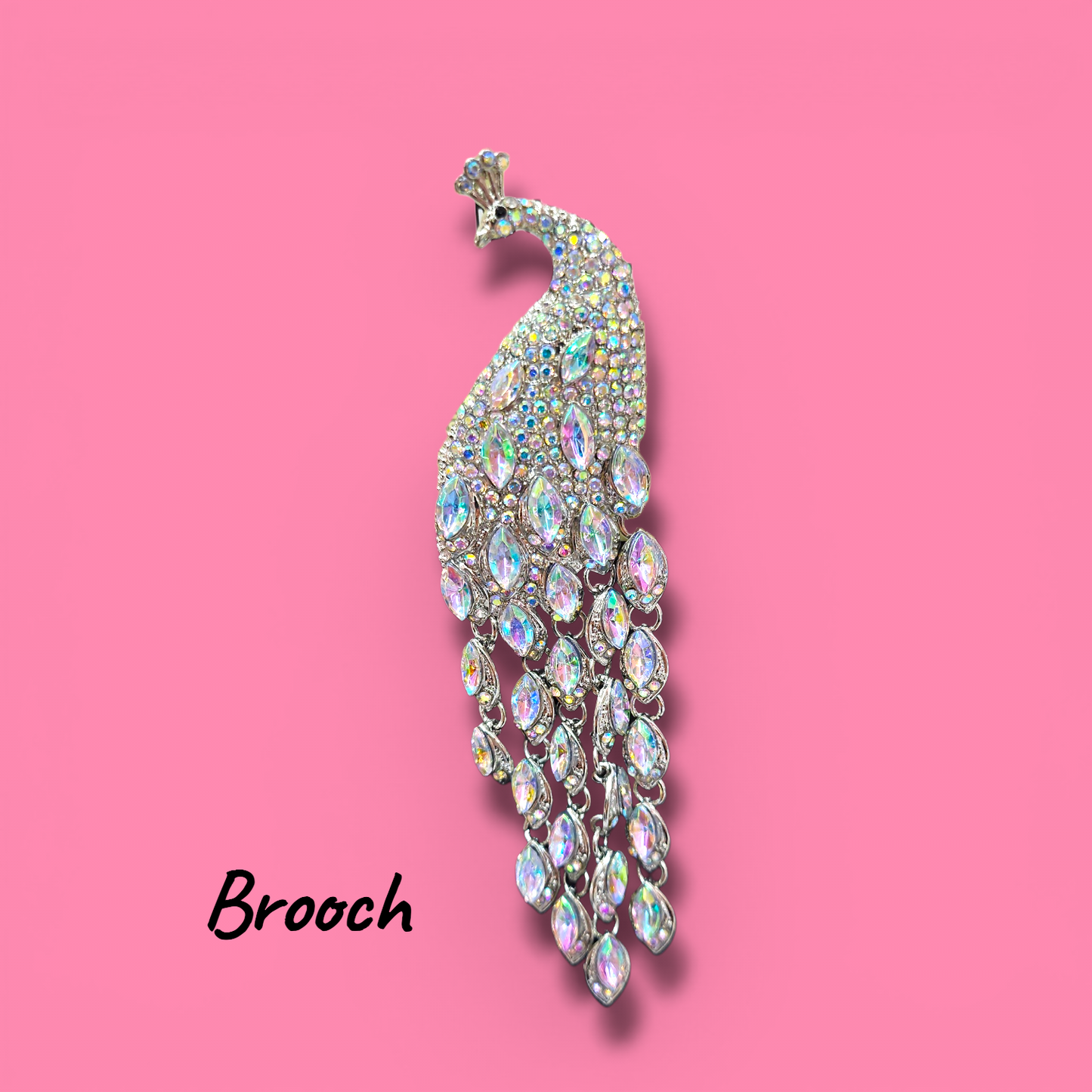 AB Peacock Brooch