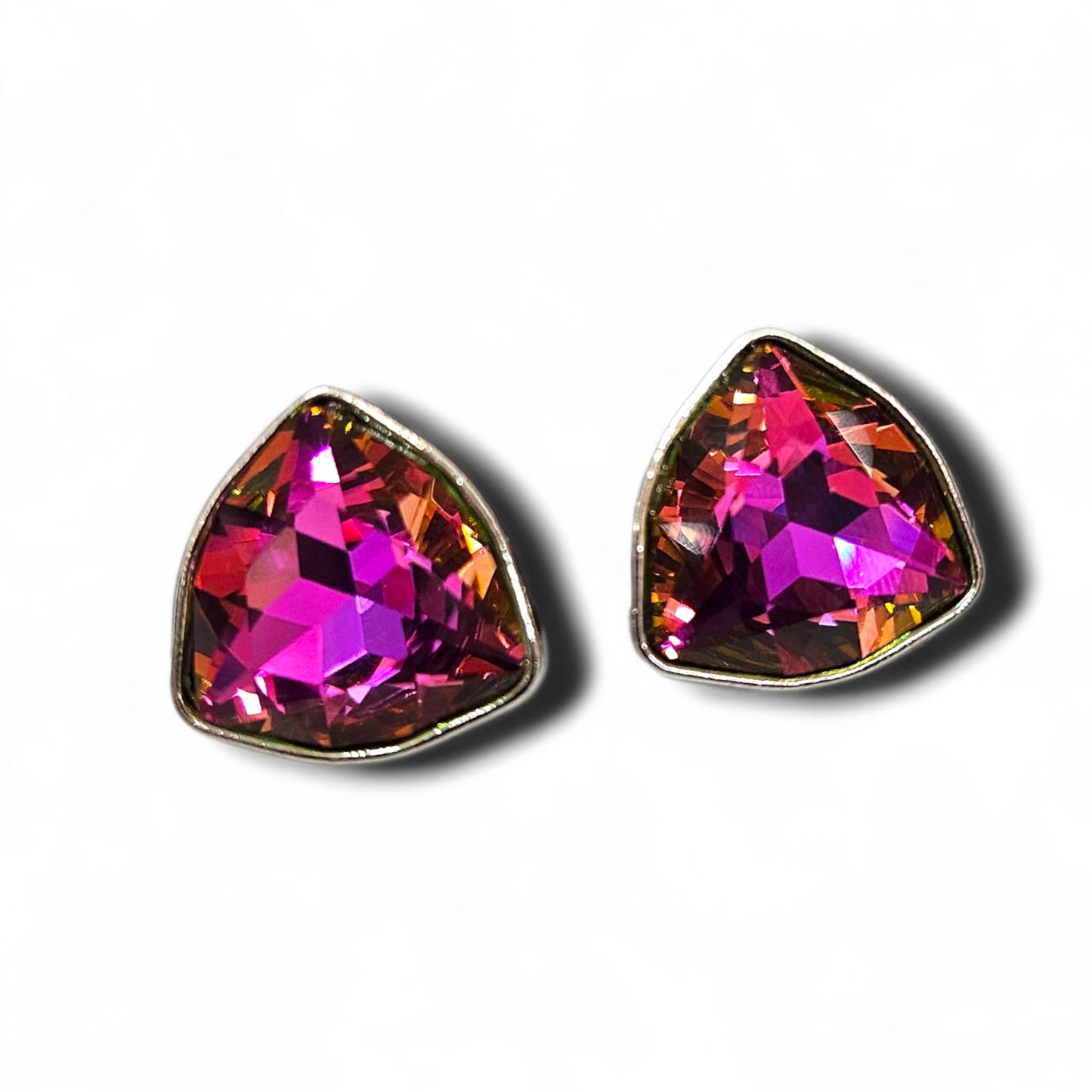 Rhodium Crystal studs