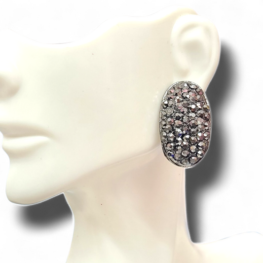 Gunmetal earrings