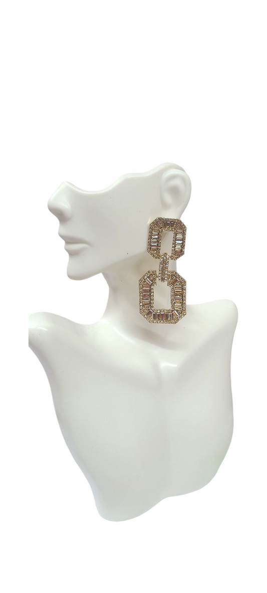 Topaz Link earrings