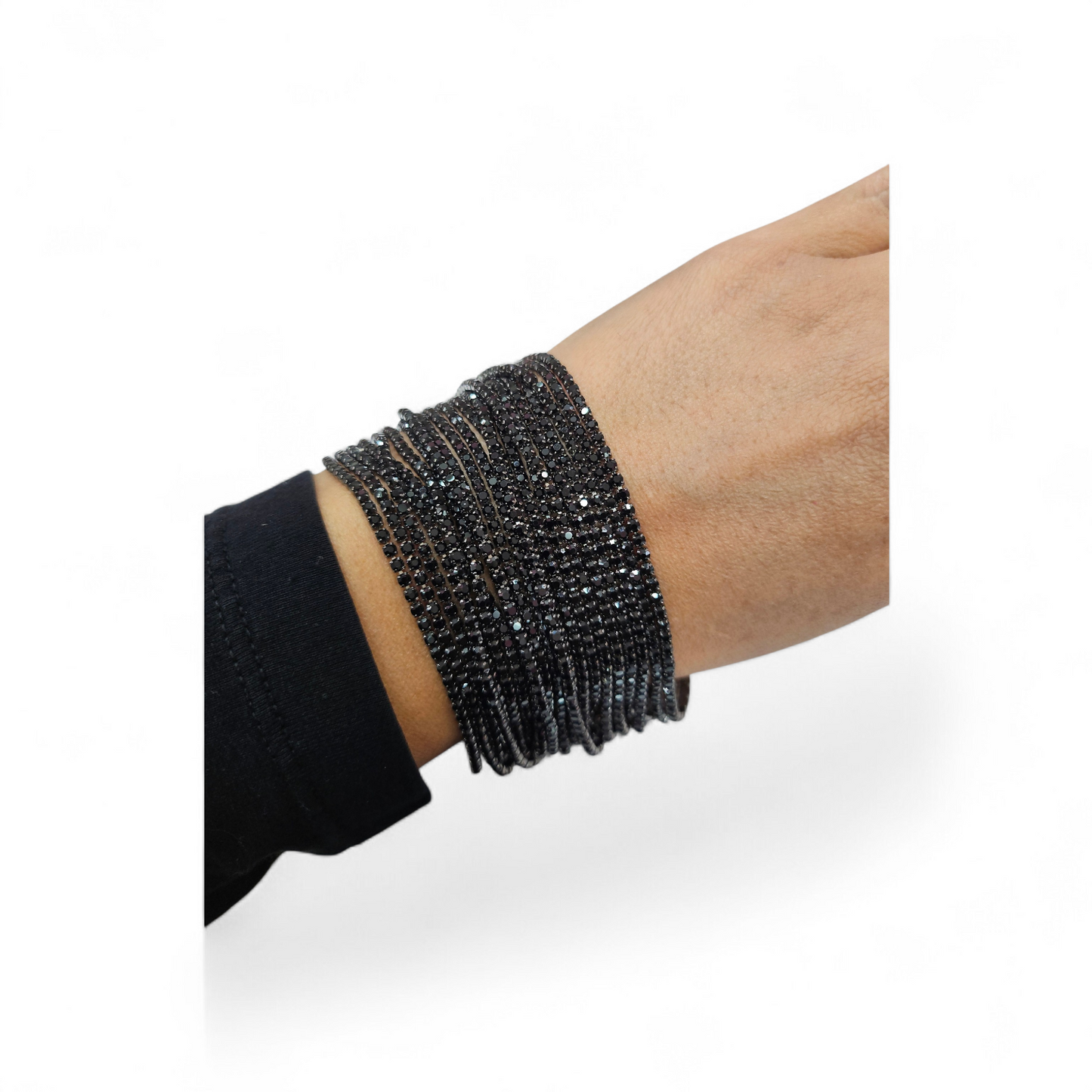 Black Rhinestone Bracelet