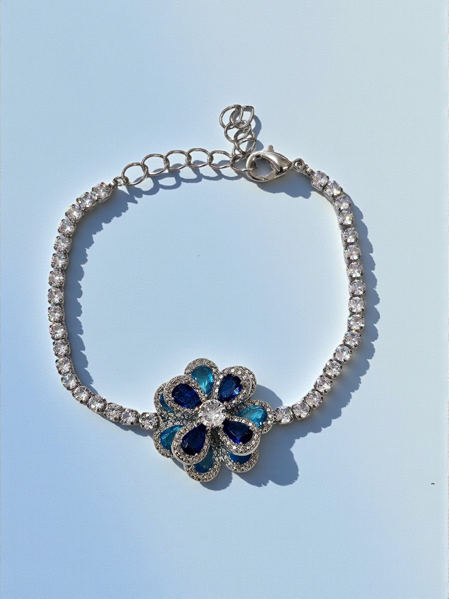 Blue Crystal CZ Bracelet