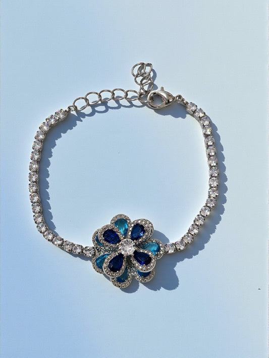 Blue Crystal CZ Bracelet