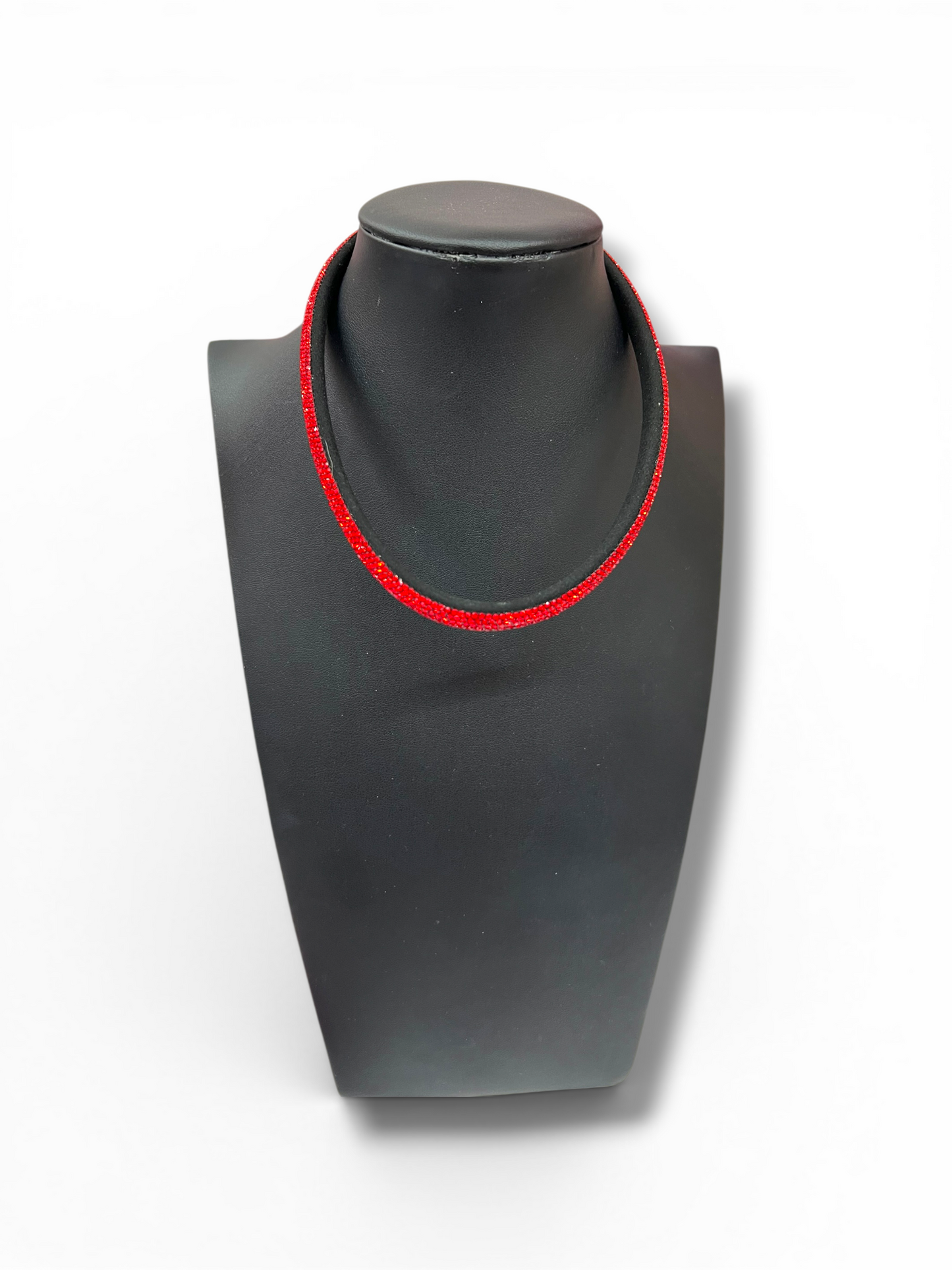 Red Rhinestone choker