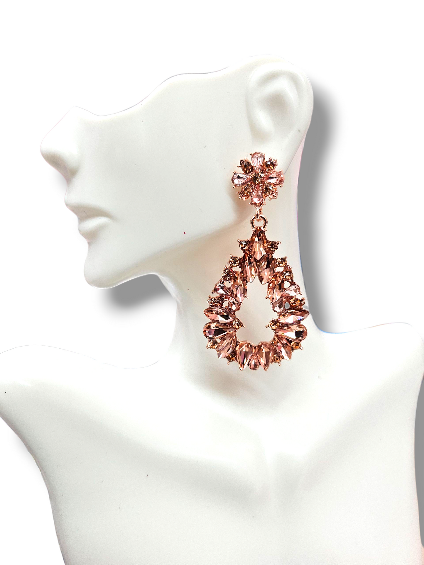 Copper Teardrop earrings