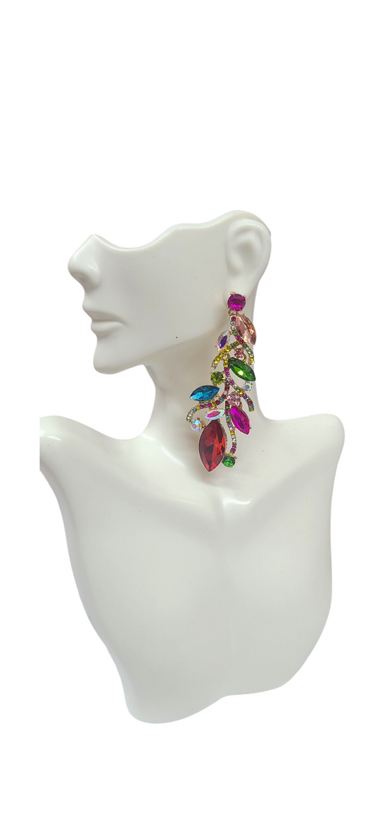 Multi Color Drop Earrings