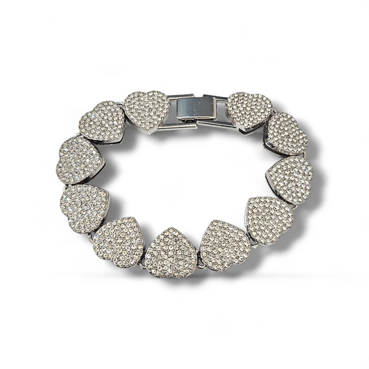 Silver heart Bracelet