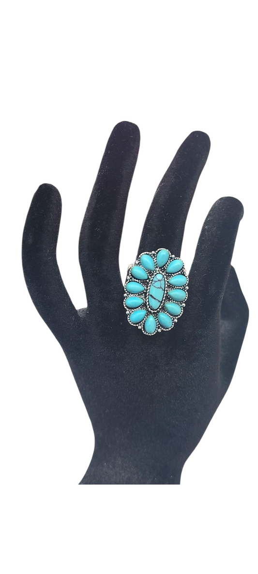 Turquoise stone ring