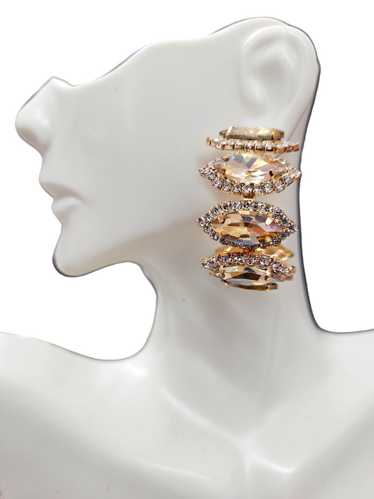 Topaz small hoop