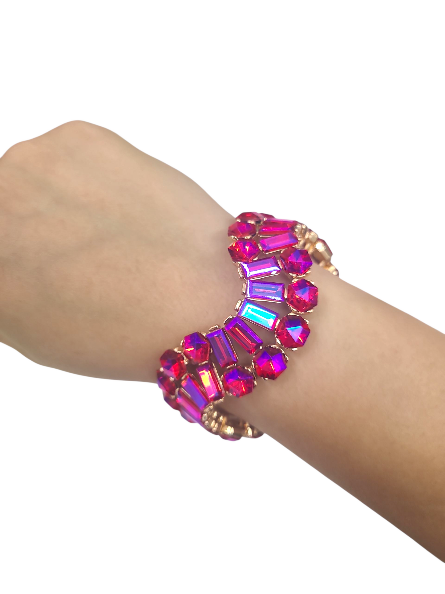 Hot Pink Gold Bracelet