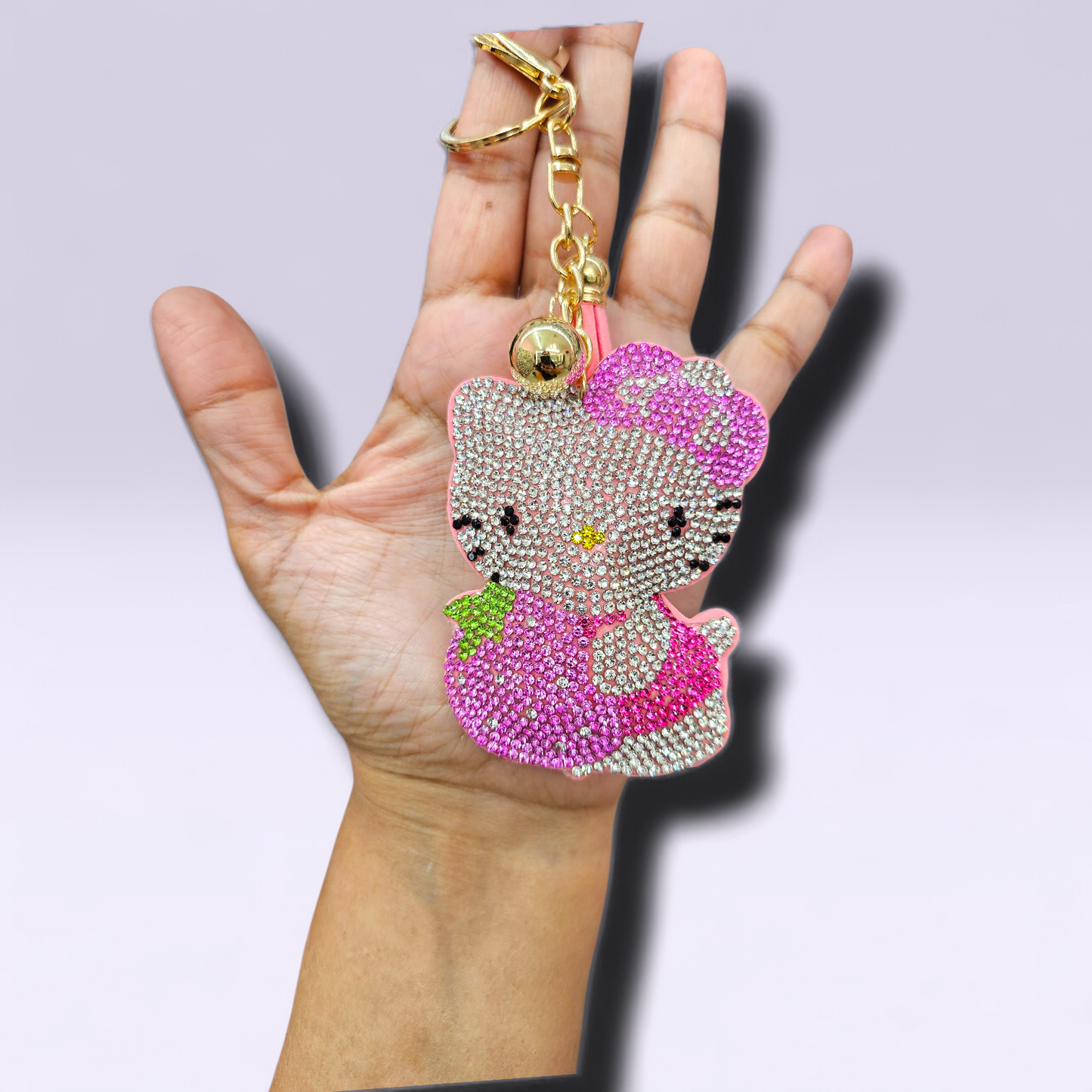Pink Strawberry keychain