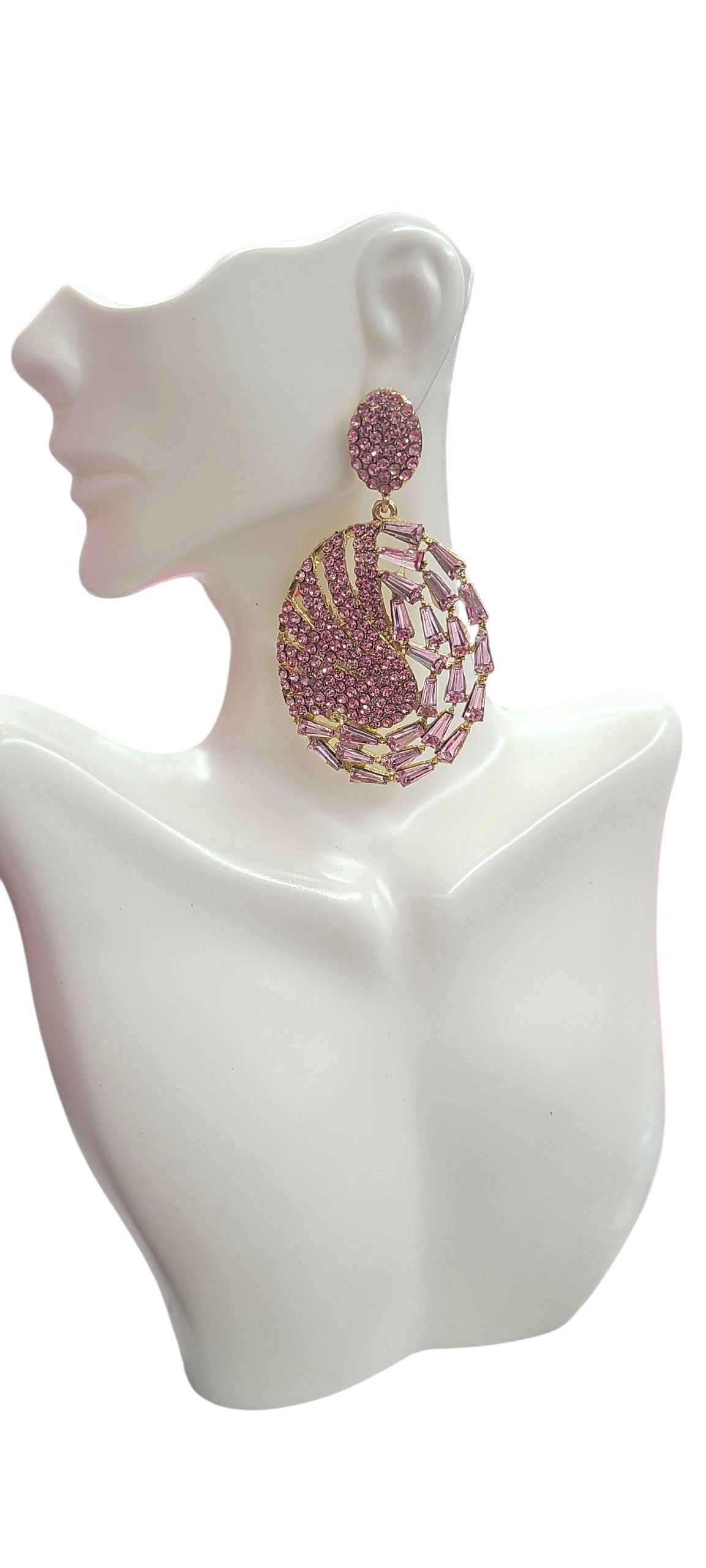 Pink Statement earrings