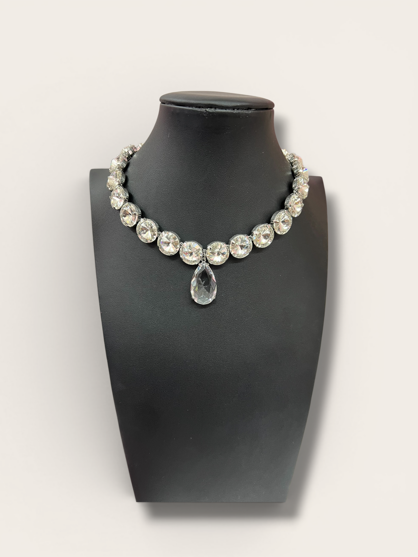 silver drop necklace